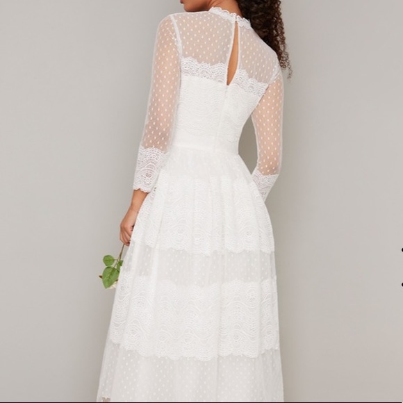 Chi Chi London White Dress- New with Tags - Picture 4 of 4